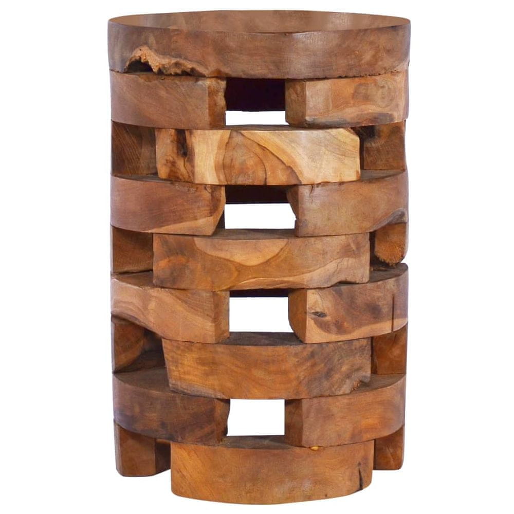 Petromila vidaXL Nočný stolík 30x30x45 cm masívne teakové drevo